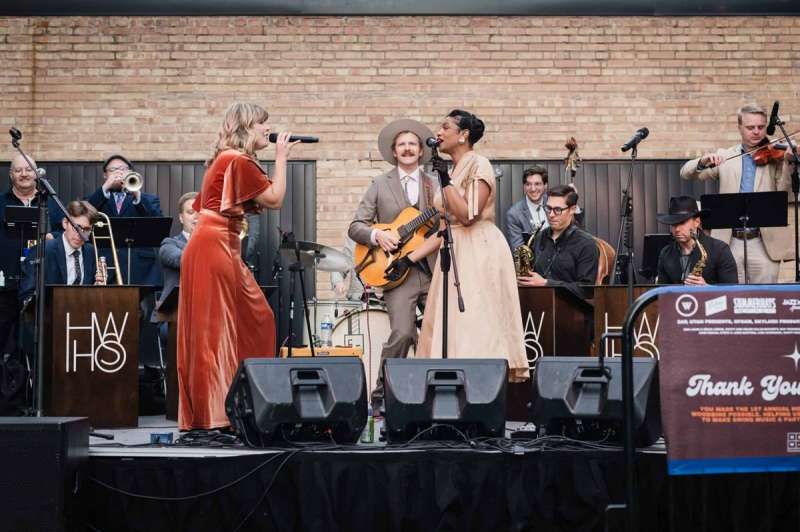 The Hot House West Swing Orchestra performs at Jazz Fest