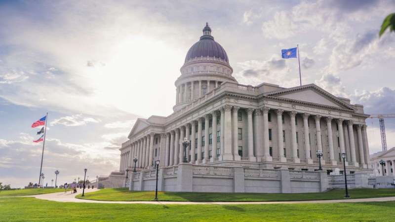 The Utah State Capitol building in Salt Lake City, where candidates in Senate District 12 are competing to serve.